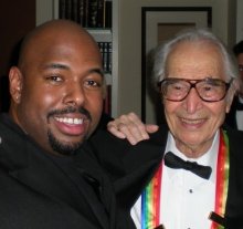 With Christian McBride at The Kennedy Awards, December 2009.

